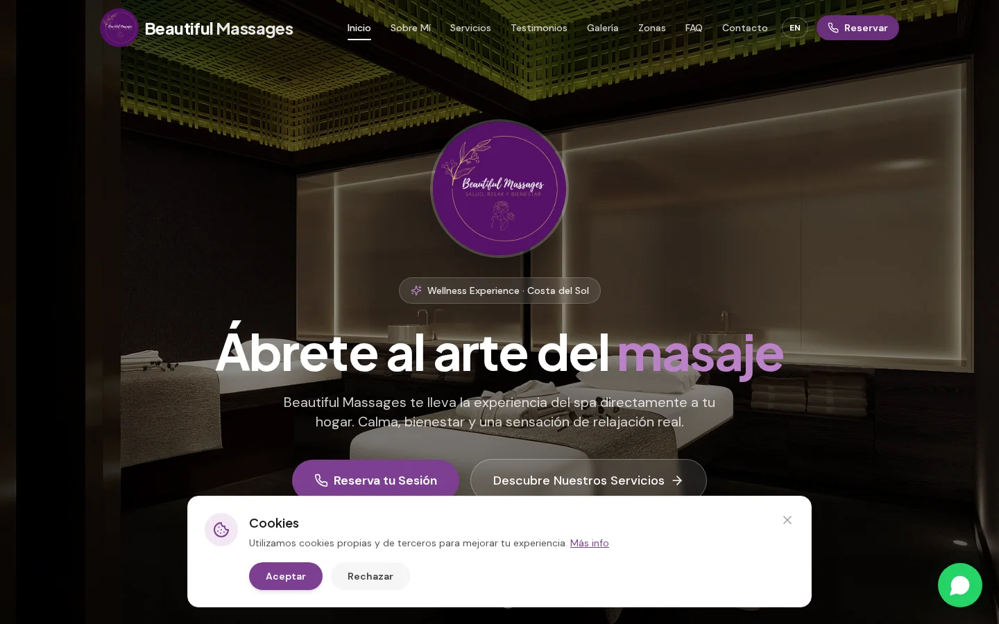 Diseño web profesional Beautiful Wellness por AdsVentas — ejemplo de Salud & Bienestar
