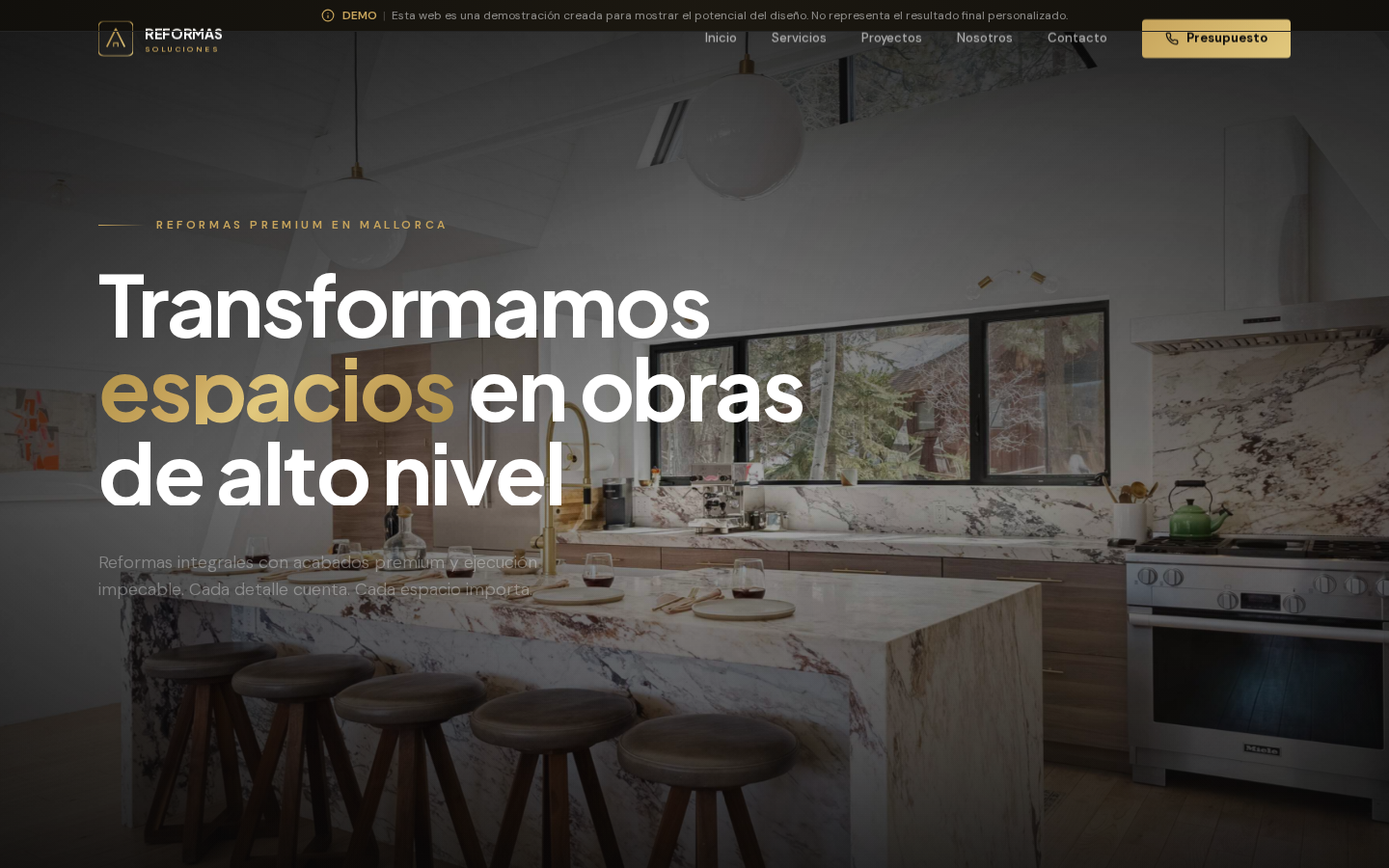 Web profesional de Reformas Soluciones - Programada a medida por AdsVentas