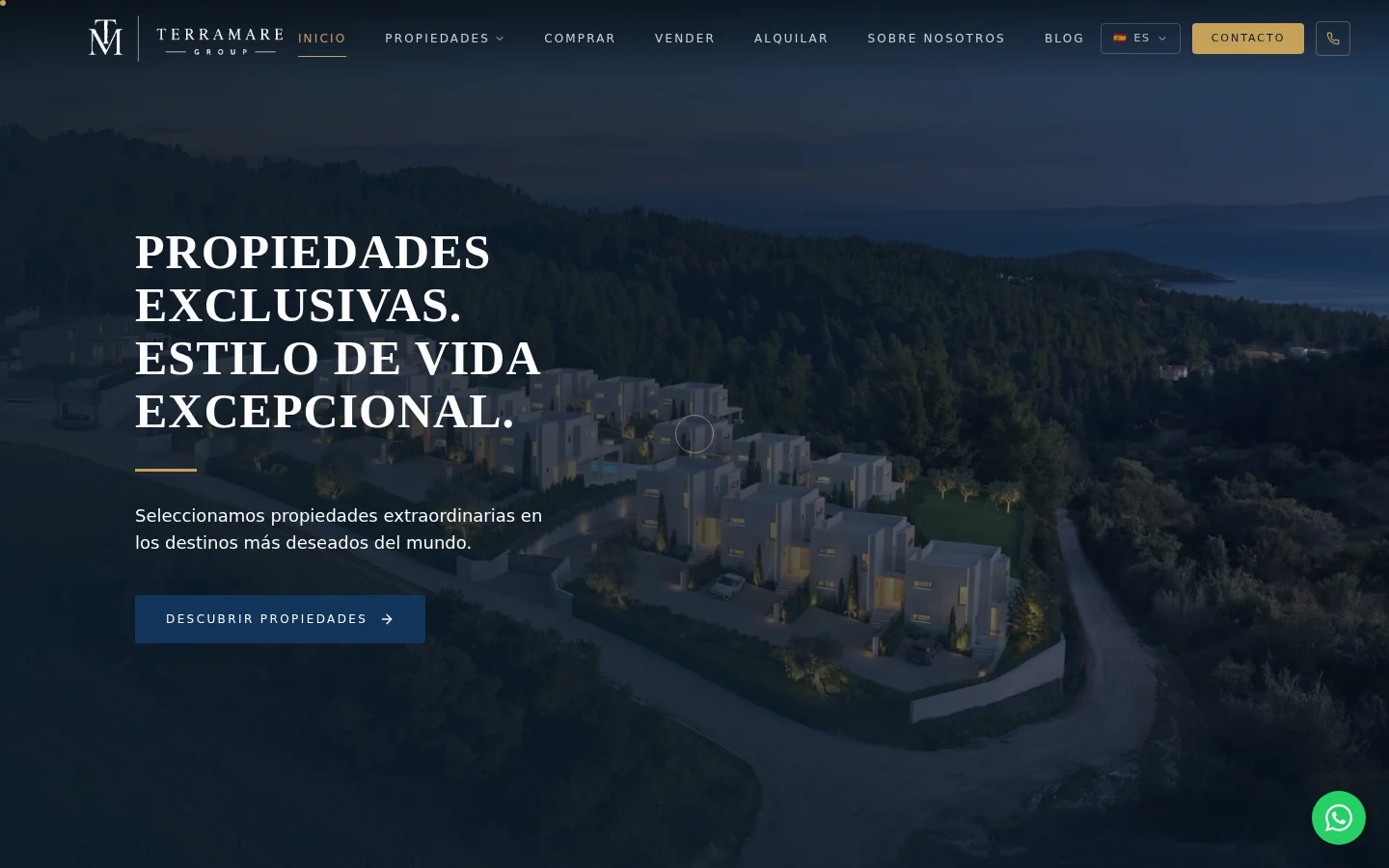 Diseño web profesional Terramare Group por AdsVentas — ejemplo de Construcción & Reformas